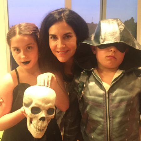 Lahna with her son and a daughter